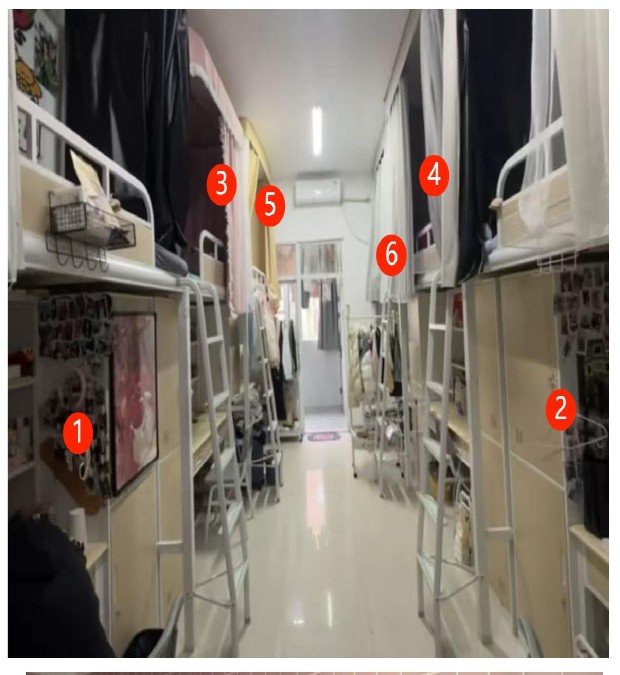 河工商六人间宿舍实景